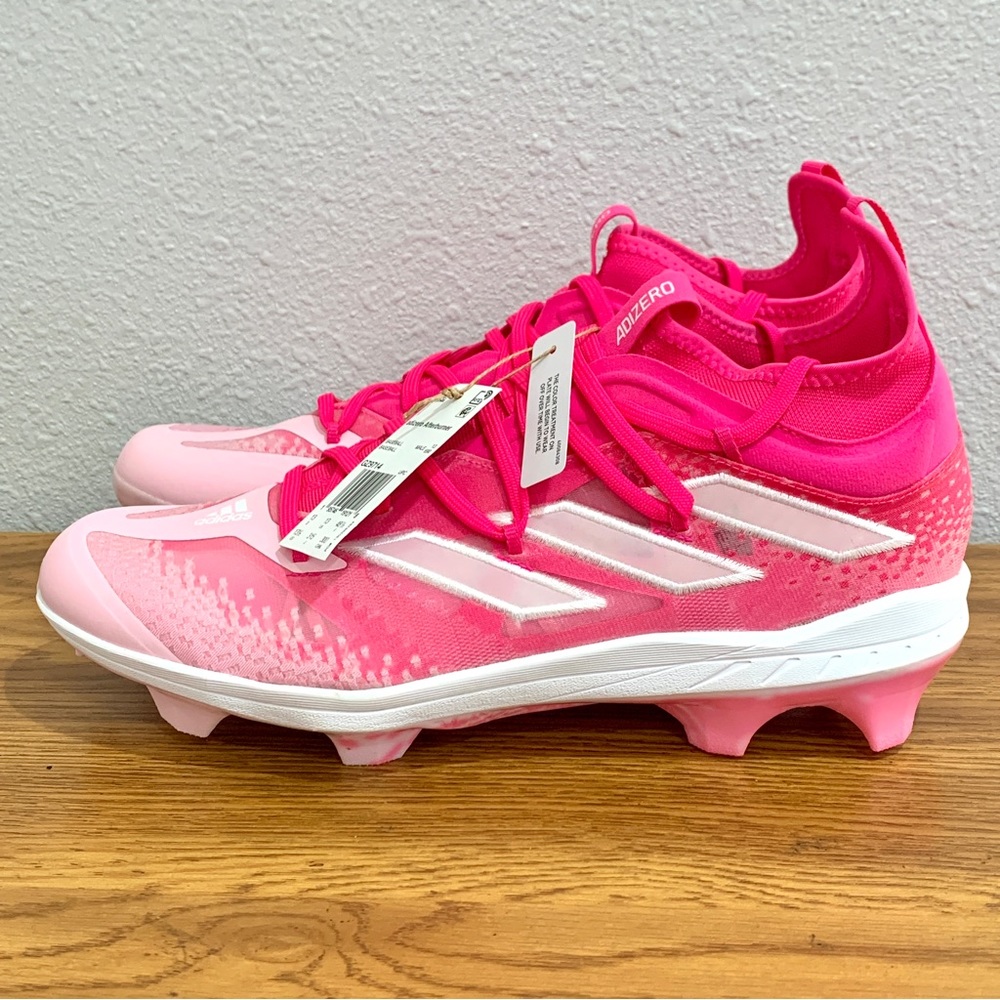 Adidas Adizero Afterburner TPU Mens Size 13.5 Baseball Cleats Team Pink GZ9714